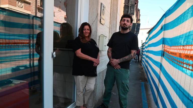 Denise Ghirelli e il figlio Enea Cicognani (foto Fabio Blaco)
