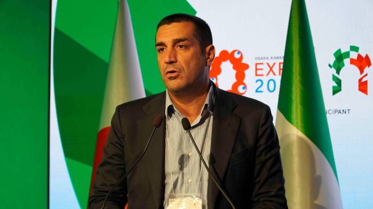 Il presidente della Regione Michele De Pascale all’Expo di Osaka
