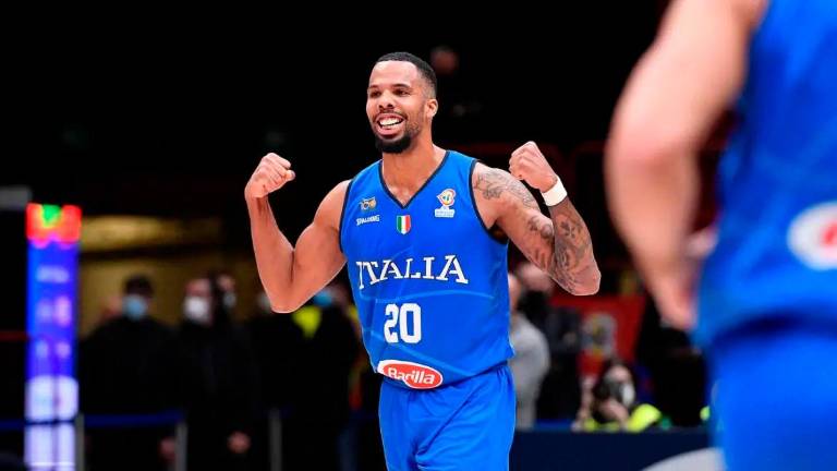 L’ala Mattia Udom ha vestito per un paio di volte la maglia della nazionale italiana