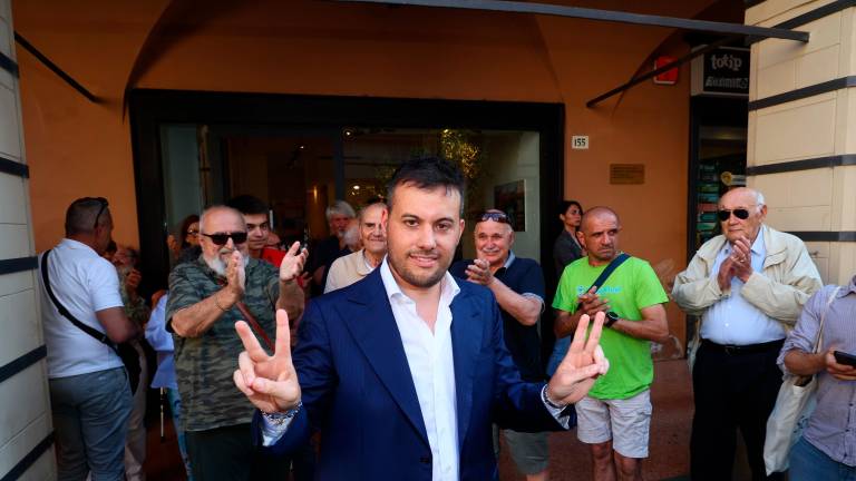 Marco Panieri, fresco della rielezione a sindaco (foto Mmph)