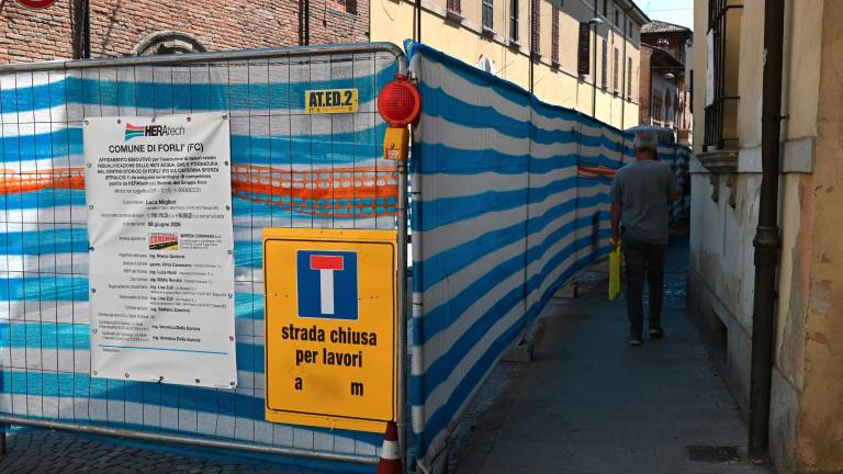 Forlì. Strada bloccata dal cantiere e incassi azzerati. Esposto al Comune di una negoziante FOTO