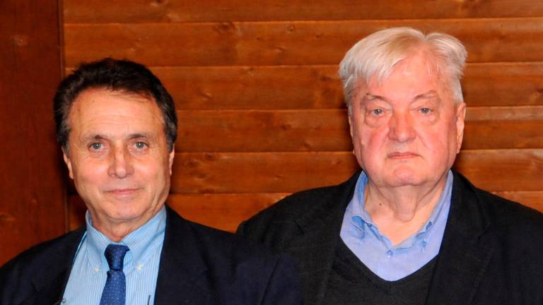 Vincenzo Fornino, presidente della Fondazione Fornino-Valmori, e il dottor Galeazzo Garavini