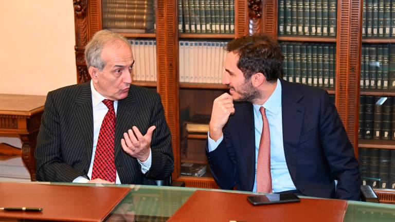 I sindaci Gian Luca Zattini (Forlì) ed Enzo Lattuca (Cesena)