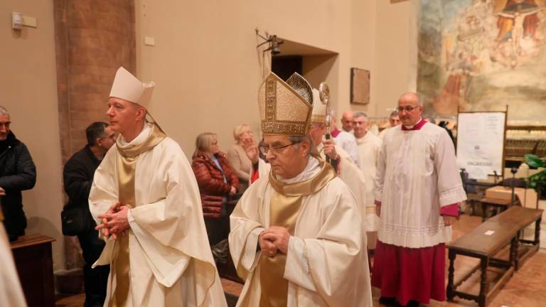 Il vescovo emerito Douglas Regattieri alla celebrazione