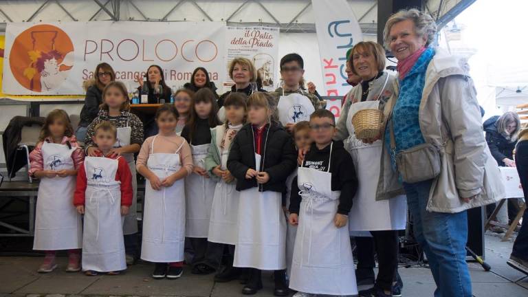 La premiazione della categoria bambini al Palio della Piada