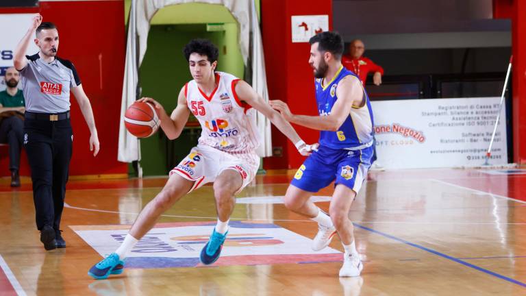 Vittorio Zedda durante il match vinto contro Piombino foto MMPH