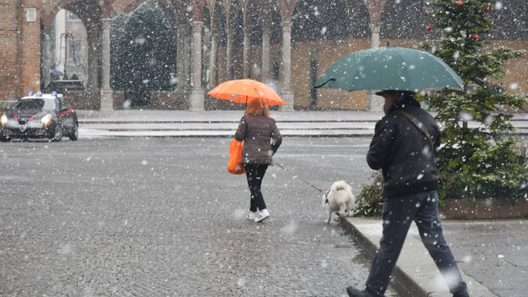 La prima neve a Forlì