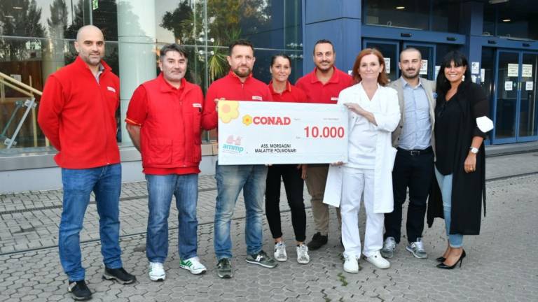 Forlì, da Conad 10mila euro ad Ammp per la lotta alle malattie polmonari