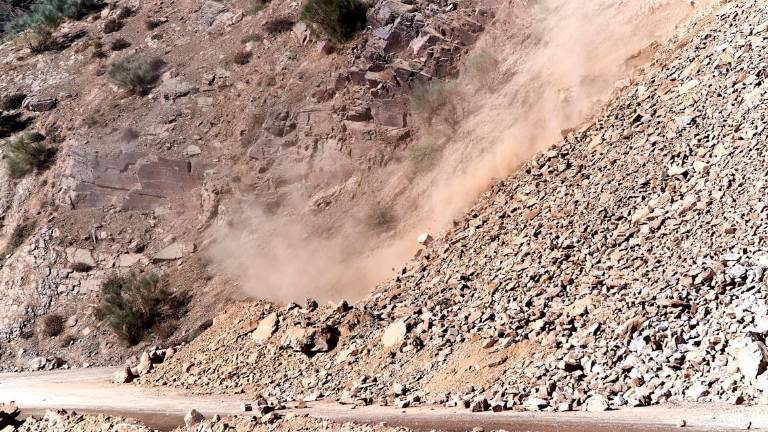 Una frana in movimento