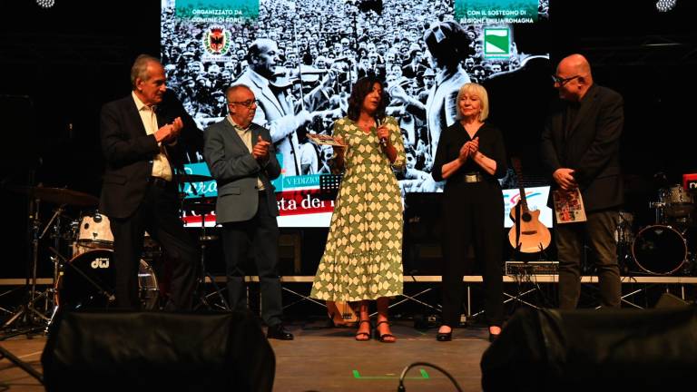 L’assessora regionale Gessica Allegni a Cara Forlì (foto Fabio Blaco)