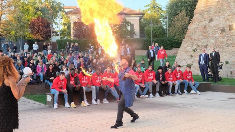 Basket A2, RivieraBanca, presentazione da fuoco e fiamme - Gallery