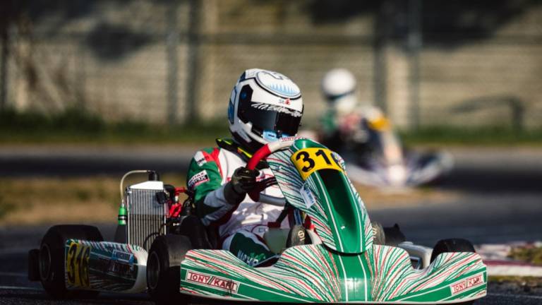 Kart, Giacomo Marchioro della Scuderia San Marino in gara nel fine settimana a Le Mans