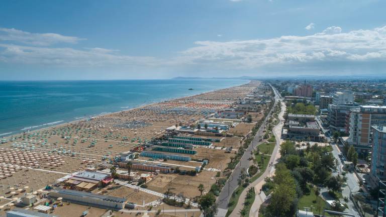 La spiaggia di Rimini