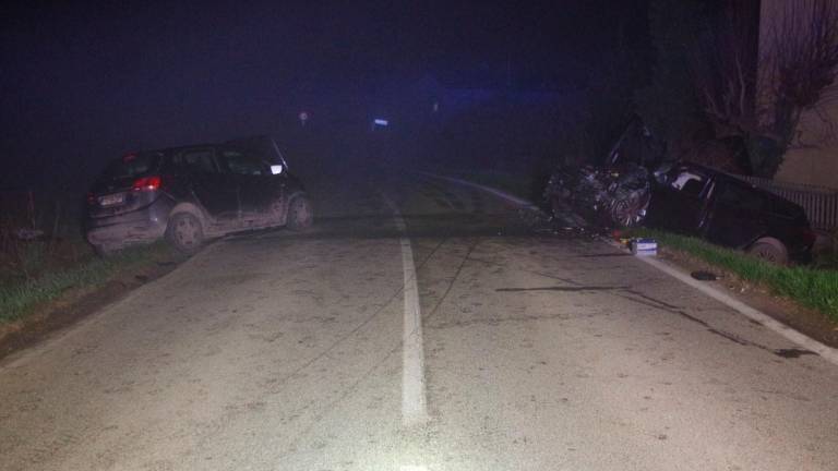 Le due auto coinvolte dall’incidente