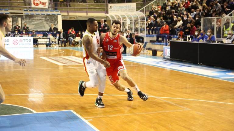 Basket A2, l'Unieuro perde Palumbo per il recupero con la Stella Azzurra