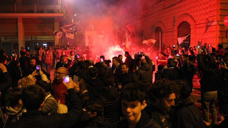 Calcio, il Cesena in piazza - GALLERY
