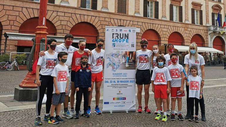 Sport e solidarietà: la Run4hope ha fatto tappa a Forlì