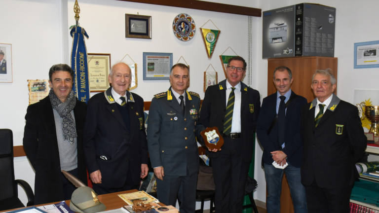 Rimini, il comandante provinciale incontra il presidente della sezione riccionese dell'associazione finanzieri