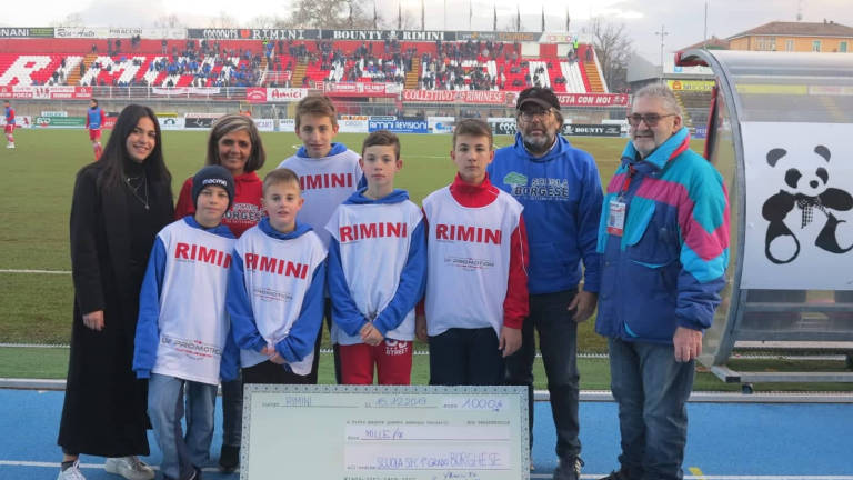 Calcio, il Rimini apre le porte ai giovani tifosi