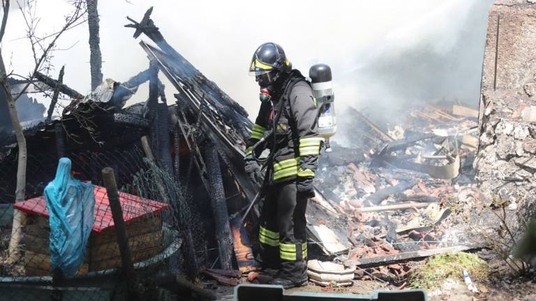 Incendio nel bosco vicino Borgo Tossignano