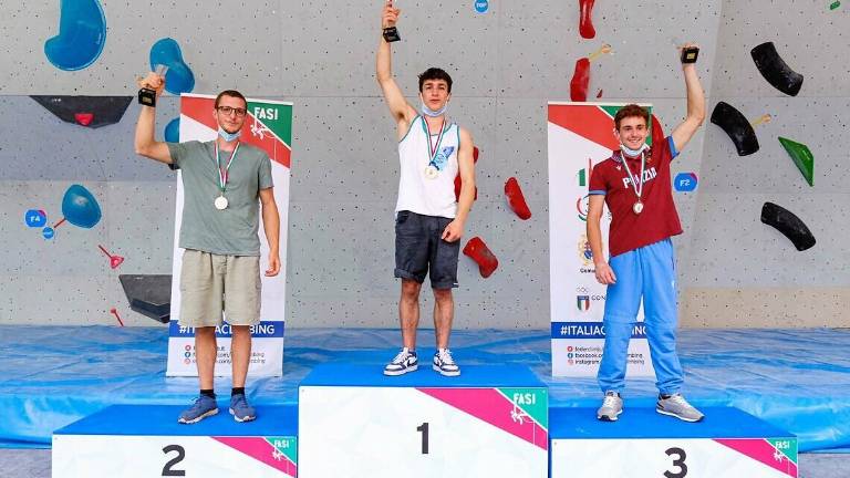 Arrampicata sportiva, il faentino Placci campione italiano boulder