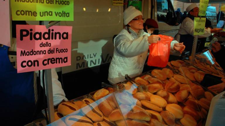 La tradizionale piadina della Madonna del Fuoco