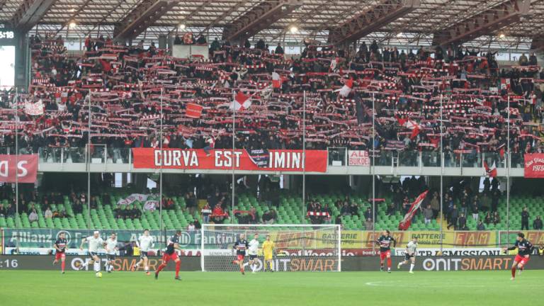 Calcio C, Verso Cesena-Rimini: sono oltre tredicimila gli spettatori già prenotati. In 2.026 in Curva Ferrovia