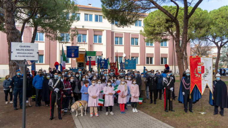 Rimini, inaugurati i Giardini Milite Ignoto