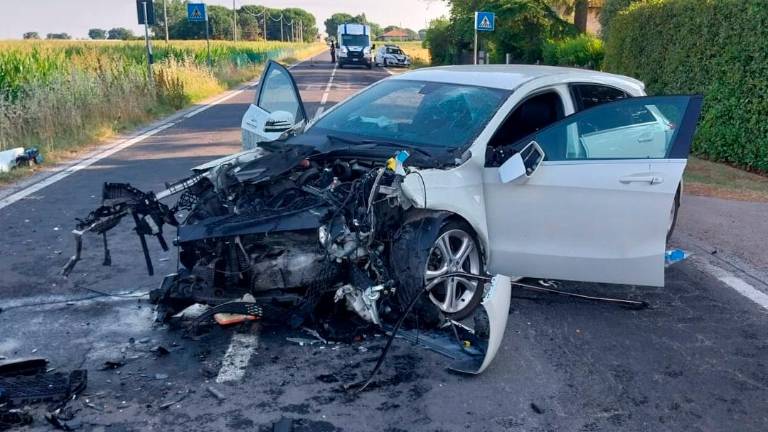 L’incidente di Ravenna (Foto Fiorentini)