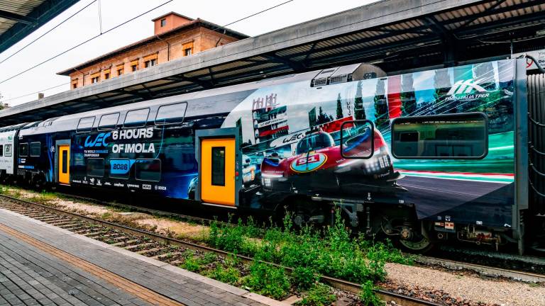 Ecco il treno di Imola: per due anni sarà l’ambasciatore degli eventi dell’autodromo VIDEO