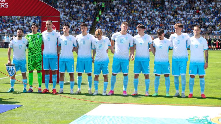 La formazione iniziale di San Marino nella sfida di Zenica valida per le qualificazioni di Mondiali 2026 (copyright ©FSBiH)
