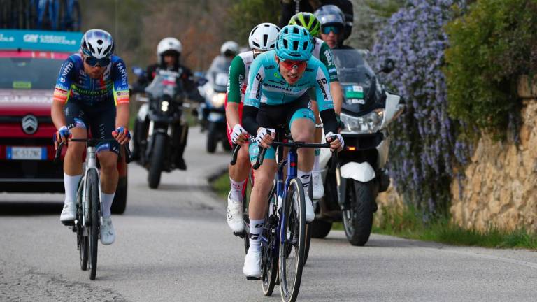 Il faentino Manuele Tarozzi (Bardiani Csf)