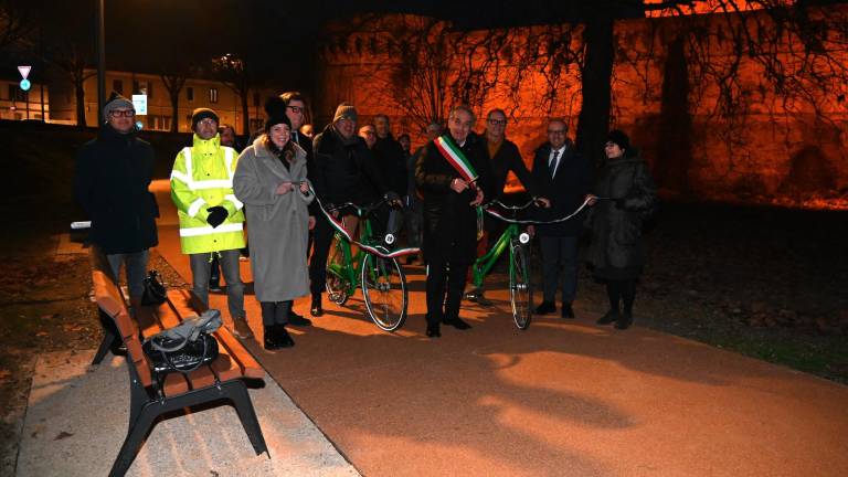 Forlì, inaugurata la pista ciclabile alla Rocca di Ravaldino FOTOGALLERY