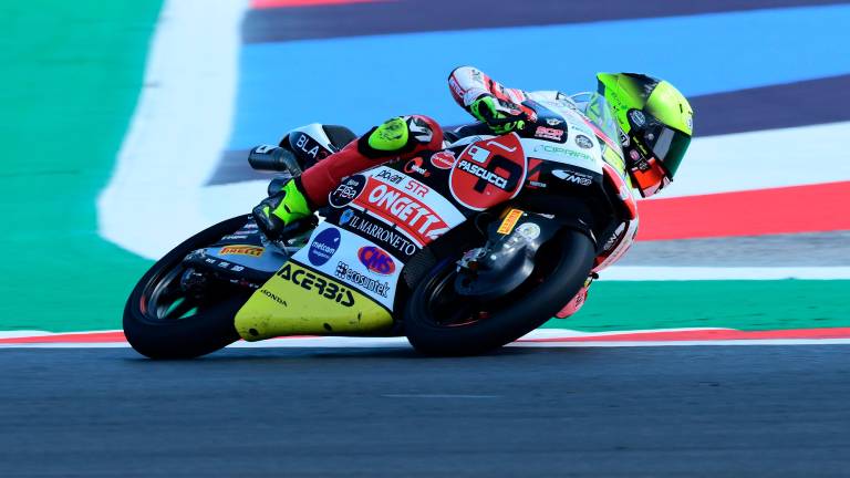 Luca Lunetta è uscito di scena a 4 giri dalla fine mentre era 13° (foto Fini)