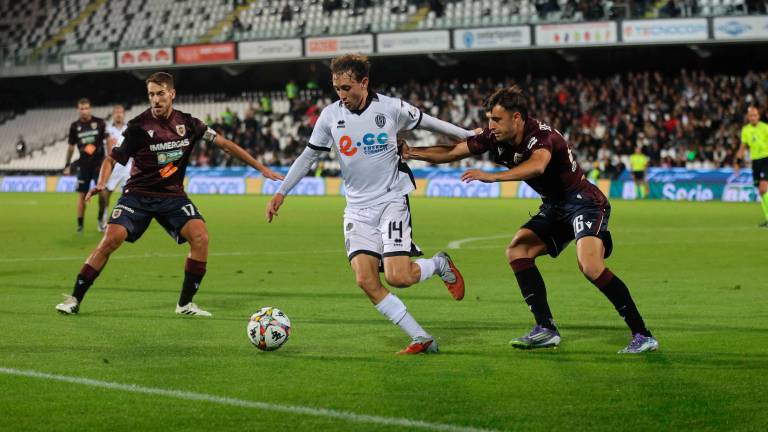 Tommaso Berti in Cesena-Reggiana (foto Gianmaria Zanotti)