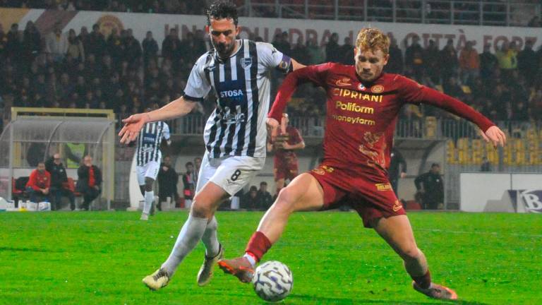 Matteo Motti è tornato in campo mercoledì in occasione dello 0-0 tra Ravenna e Pianese (foto Fiorentini)
