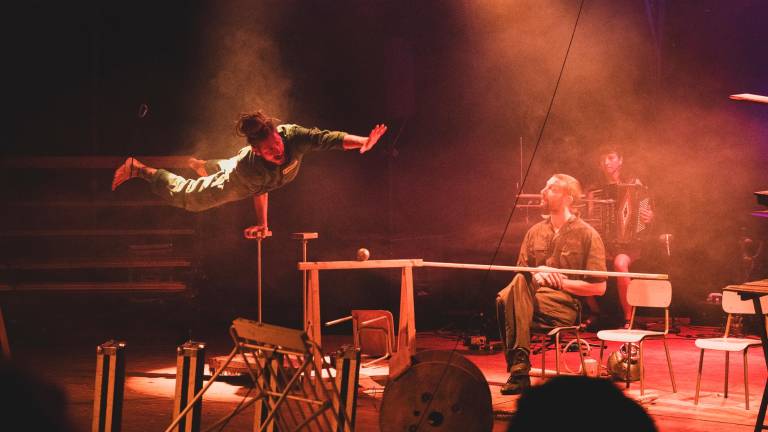 Un momento dello spettacolo «Eccezione»