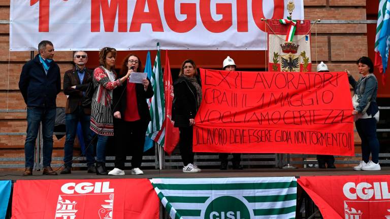 Forlì, Cgil, Cisl e Uil in piazza Saffi per il Primo maggio FOTOGALLERY