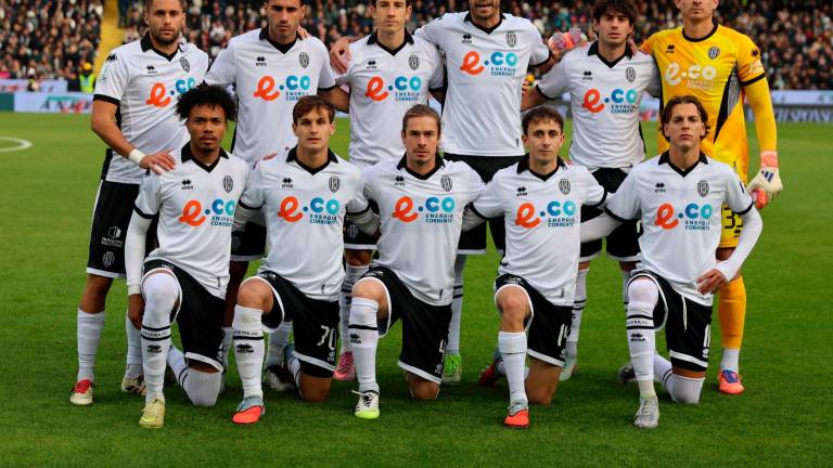 La squadra bianconera che ha affrontato e battuto nettamente l’Avellino domenica scorsa foto GIANMARIA ZANOTTI