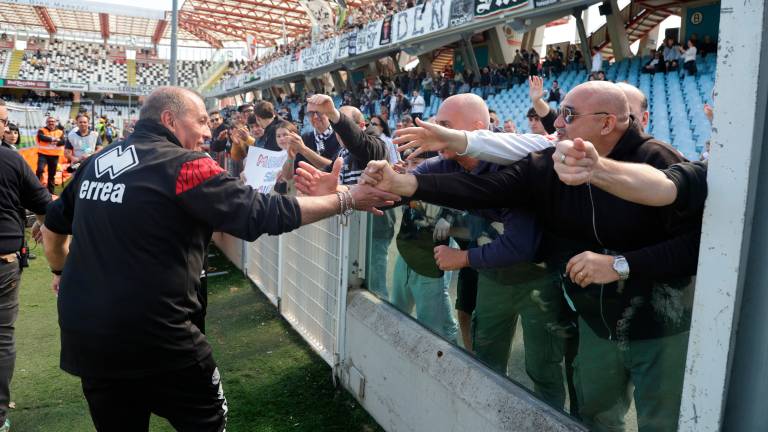 Fabrizio Castori prima di Cesena-Sudtirol (Foto Zanotti)