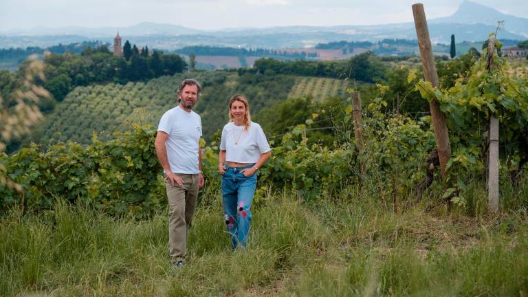Cracco e Fanti nella loro tenuta a Santarcangelo