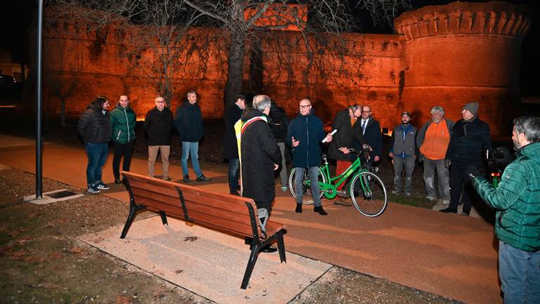 Forlì, inaugurata la pista ciclabile alla Rocca di Ravaldino FOTOGALLERY
