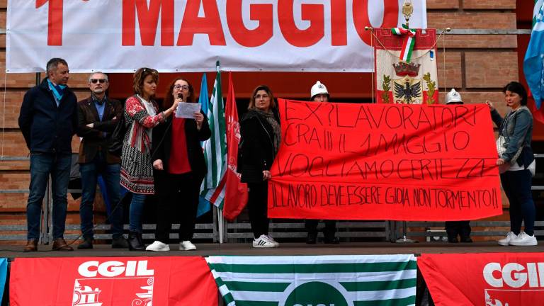 Forlì, Cgil, Cisl e Uil in piazza Saffi per il Primo maggio FOTOGALLERY