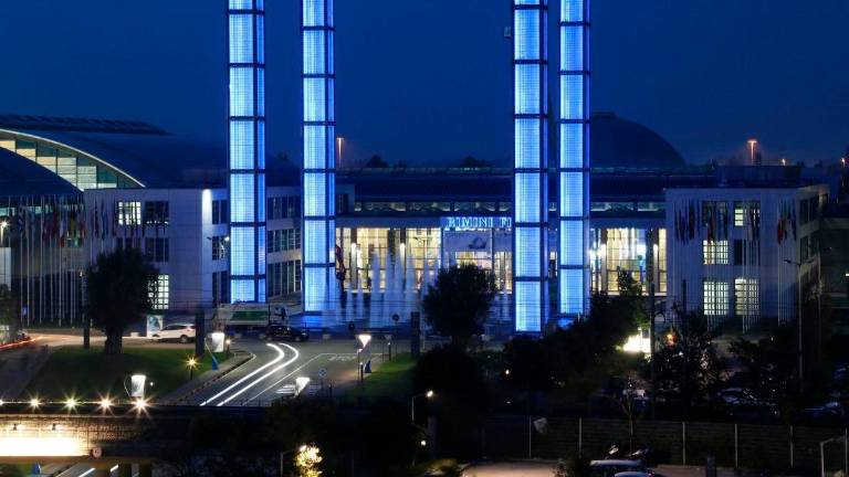 L’ingresso principale della fiera di Rimini