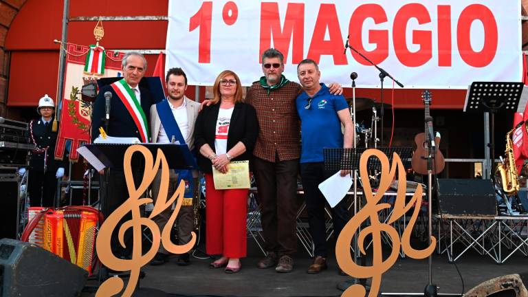 La Festa dei lavoratori dello scorso anno in piazza Saffi a Forlì