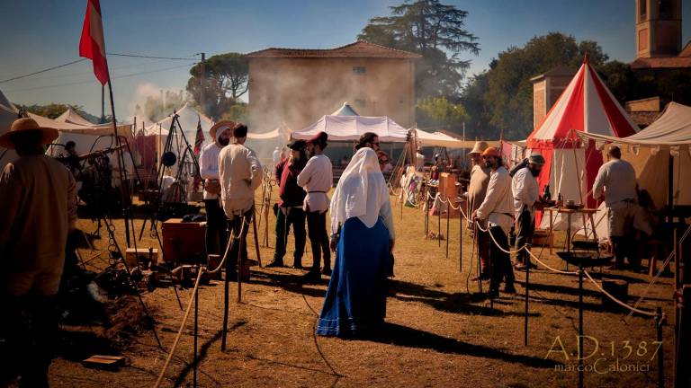 Un’immagine dell’accampamento