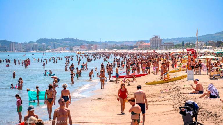 La spiaggia di Riccione