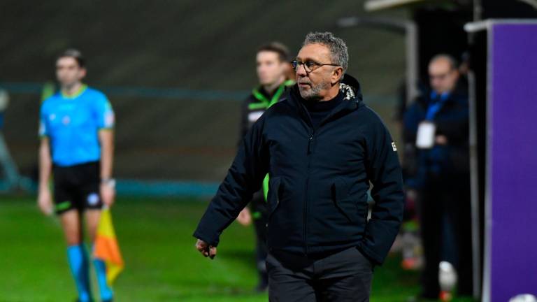 L’allenatore biancorosso Alessandro Miramari (foto FABIO BLACO)