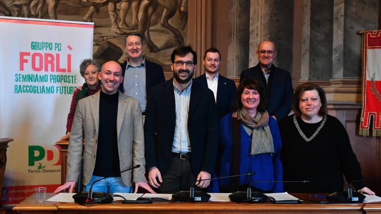 I consiglieri comunali del Partito Democratico (foto Fabio Blaco)