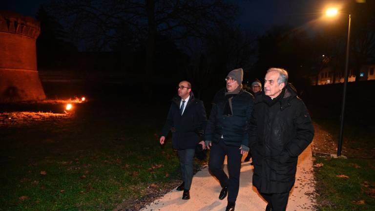 Forlì, inaugurata la pista ciclabile alla Rocca di Ravaldino FOTOGALLERY